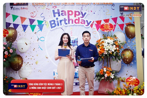 Chúc mừng sinh nhật anh Quý phó giám đốc kinh doanh công ty Sơn Hà